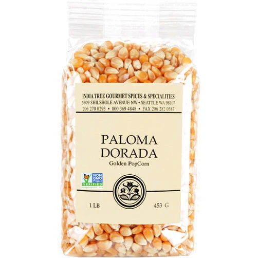 India Tree Paloma Dorada (Golden) PopCorn, 16 oz (Pack of 4)