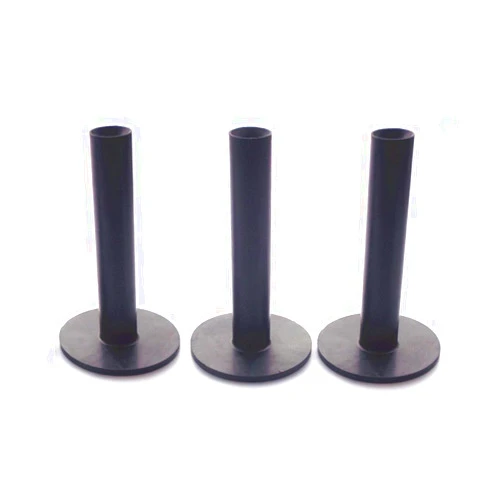 A99 3pcs/Pack Golf Premium Ultra Long Rubber Tees Black Color 3 3/4
