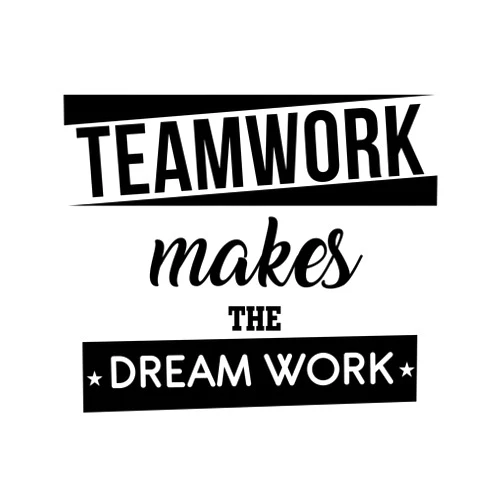 Ceybo Vinyl Wall Art Decal - Team Work Makes The Dream Work - 23