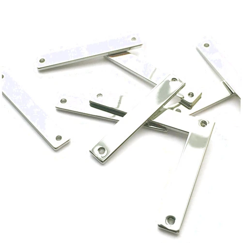 Mignon Supply 4 Pieces - 16K Silver Plated Stamping Blank Bar Ready to Stamp Jewelry Supply Craft Supplies Mignon and Mignon 1.2