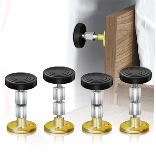 SPEETH 4 Pack Headboard Stoppers, Adjustable Bed Noise Stopper for Wall, Bed Frame Post Anti-Shake Tool, Head Board Stabilizer Pad Support Bumper Guards, Threaded Fixer Keep from Squeaking, 30-105mm