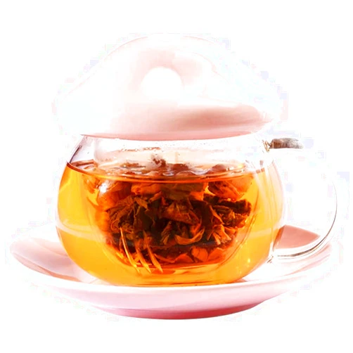 Ohsail Cute Tea Mug Set Mushroom Teapot Milk Glass Coffee Tea Cups Mugs with Lid and Tray Strainer Filter Infuser (290ML 9.6oz) (pink)