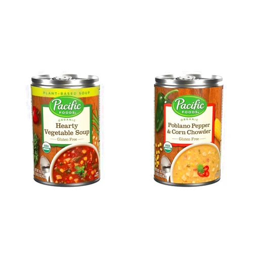 Pacific Foods (Bundle of 4) Pacific Foods Organic Soups, 16.3 oz Cans