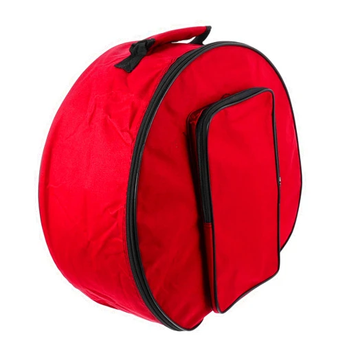 Milisten Drum Backpack Case Travel Backpack Snare Drum Case 13-14 Inch Dumb Drum Bag Cloth Dumb Drum Practice Pad Bag Percussion Instruments Accessories (Red) Drum Gig Bag Black Backpack