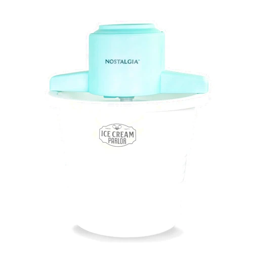 Nostalgia Electric Ice Cream Maker – Parlor Style, Old Fashioned Soft Serve Ice Cream Machine Makes Frozen Yogurt or Gelato in Minutes - Fun Kitchen Appliance – White - 4 Quart