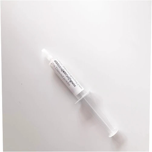Dubee Premium Water-Soluble Diamond Polishing Paste - 25% Diamond Powder - High Precision, Fine Grit Compound for Metal, Glass, and Gemstones - 5g Syringe