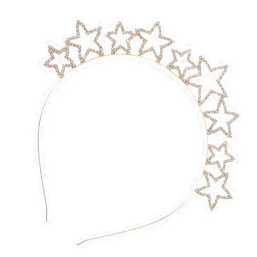 Beaupretty 1 Pc Star Headband Star Hair Accessory Rhinestone Hair Accessory Wedding Hair Accessories Gold Hair Accessories Star Hair Hoop Crown Headpiece Star Women Headdress Metal