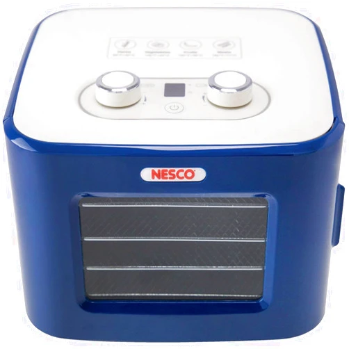 NESCO FD-41B Snackmaster Jr Food Dehydrator for Beef Jerky, Fruit, Herbs, and Snacks, 4 Trays, Blue