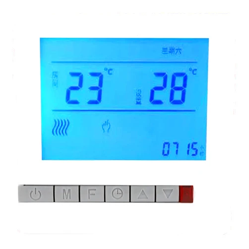 Naroote Thermostat Panel, Digital Thermostat Home Accessory Thermostat Water Floor Heating for Living Room for Bedroom for Hall for Dining Room