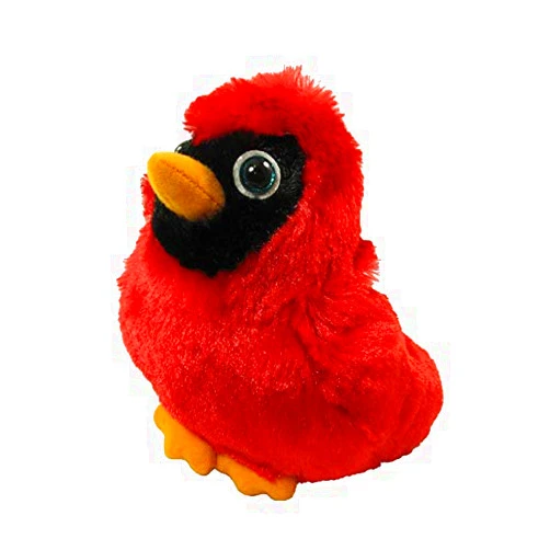 WISHPETS – Backyard Birds Cardinal Plush Stuffed Animal – 6 Inch Soft Plushie Toy – Cuddly Nature Educational Gift for Kids Toddlers