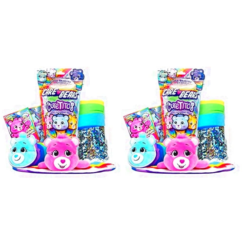 Basic Fun Cutetitos Care Bears Surprise Stuffed Animals - Collectible Care Bears Friends - Series 2 (Pack of 2)