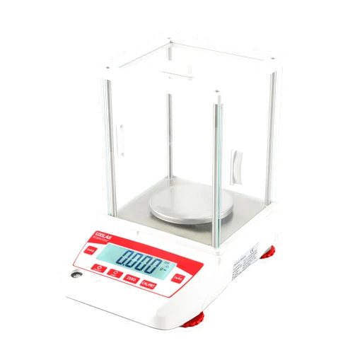 UXILAII SCIENTIFIC Analytical Balance 1mg GN ct Unit Precision Lab Scale 0.001g Digital Analytical Scale RS232 Interface Laboratory Electronic Balance LCD Display with Glass Windshield (220g0.001g)