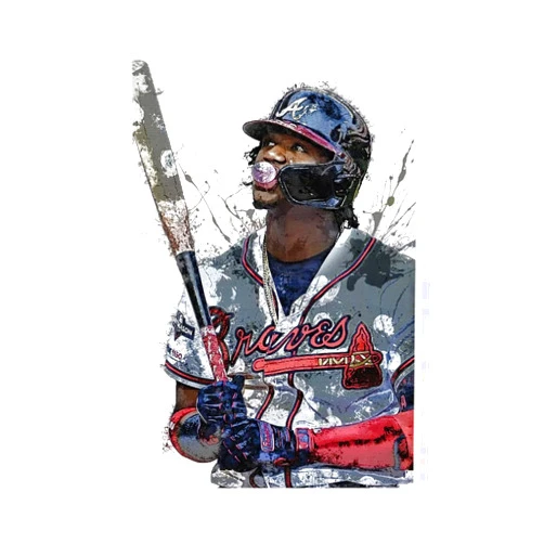 TUBALU Ronald Acuna Jr Poster Baseball Art Canvas Bedroom Wall Decor Print Picture Office Dorm Room Decor Gifts Unframe:12x18inch(30x45cm)