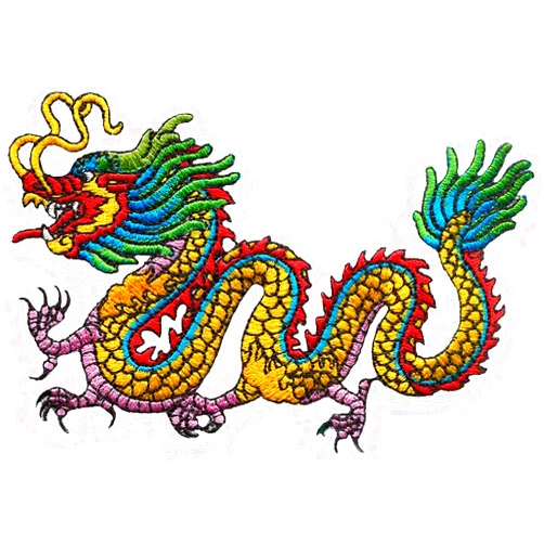 HHO CARTOON PATCH HHO Chinese dragon kung fu yakuza tattoo embroidered Patch Embroidered DIY Patches, Cute Applique Sew Iron on Kids Craft Patch for Bags Jackets Jeans Clothes