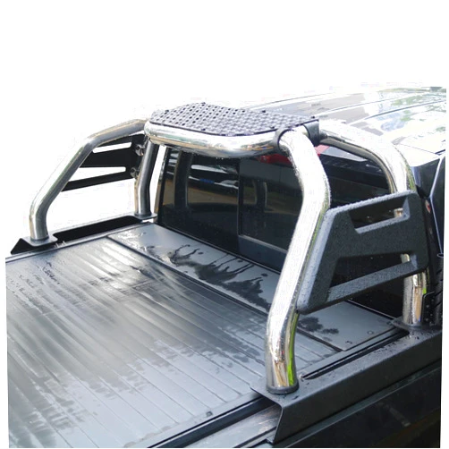 Syhvu Universal Truck Bed Roll Bar,Adjustable Bed Rack Stainless Steel Sport Roll Bar for Pickup,Compatible for Dodge Ram/Silverado/GMC Sierra/Ford F-150/F-250/F-350/Nissan Titan