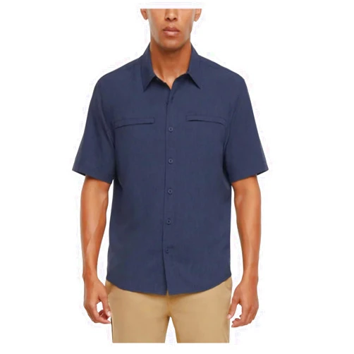 Orvis Men's UPF 30+ Quick Dry Moisture Wicking Button Up Short Sleeve Woven Tech Shirt with Pockets
