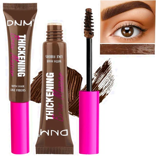 BINGBRUSH Tinted Thickening Brow Mascara,Brow Fast Sculpt,Waterproof, Transfer-proof, Brush to Fill in Eyebrows and Cover Gray Hairs - Cruelty Free - Light Medium Brown (2pcs 07 Espresso)