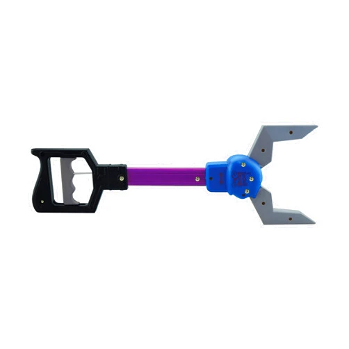 Pincher Pals Robot from Deluxebase. Jumbo Animal Hand Grabber with Long Reach Handle. Kids Reacher Tool and Pick Up Claw Toy for Fun Activity Gifts and Party Favors.