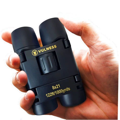 VULNESS Binoculars for Adults | Compact Small Mini Travel Binocular for Bird Watching High Powered Electronics Cruise Ship Essentials Norwegian Alaska Must Haves Hiking Camping Gear by VULNESS (Black, 8X21)
