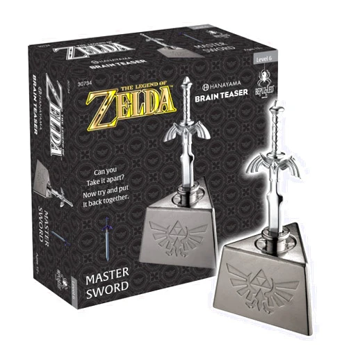 University Games BePuzzled, Legend of Zelda Master Sword Hanayama Brain Teaser, Mensa Rated Level 6, for Ages 12 and Up