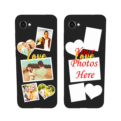 Customtify Custom Case for Orbic Joy RC608L, Photo Phone Case Anti-Scratch TPU Cover Multi-Picture Customized Cover for Orbic Joy RC608L, Black