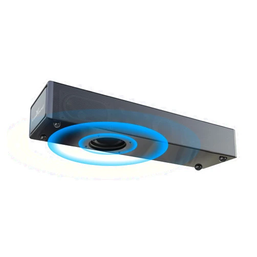 LARKSOUND 2.1 CH Sound Bar with Built-in Subwoofer, Small Soundbar for TV, PC, Gaming, Mini TV Speaker with Bluetooth/HDMI ARC/Optical/AUX/USB Connections