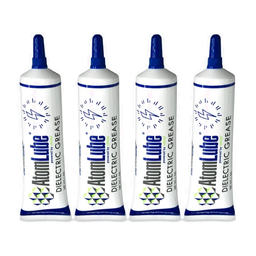 AtomLube Dielectric Grease, 4-Pack 1oz Tube | Waterproof Dielectric Grease for Electrical Connectors, Switches, and Sensors | Safe High Temp Grease & Multipurpose Electrical Grease