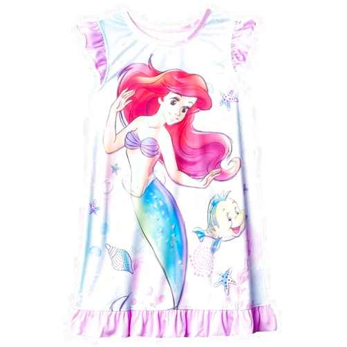 Disney Girls' Encanto | Frozen | Little Mermaid | Minnie Mouse Nightgown