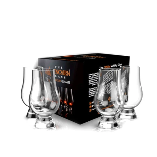 GLENCAIRN Whiskey Glass, Set of 4 in 4 Pack Gift Carton