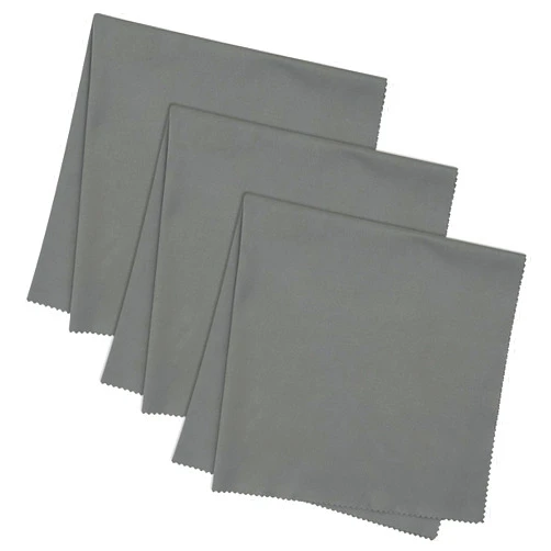 JUNRO 3-Pack 16x16 Inch Extra Large Lint-Free Microfiber Cleaning Cloths for Laptop, LCD TV, Computer Screen, Monitor, Tablet, Camera Lens, Glass, Telescope, iPhone, iPad, Other Delicate Surface