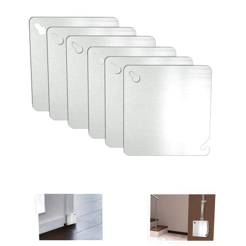 CHOWZZ Metal Electrical Box Cover Plate,Junction Box Covers,4 Inch Square Flat Blank Electric Box Cover, 6 Pcs