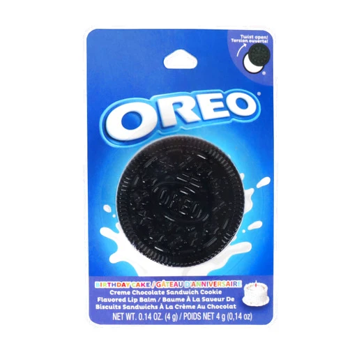 Taste Beauty Oreo Molded Lip Balm, Oreo Cookie Flavored Moisturizing Lip Balm in Cute Oreo Shaped Balm Container