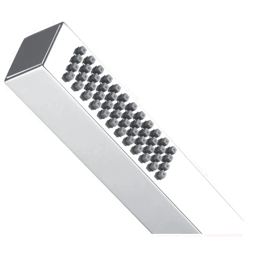 Kingston Brass KX82651 Designer Trimscape Claremont ABS Rubber Square Hand Shower, Polished Chrome