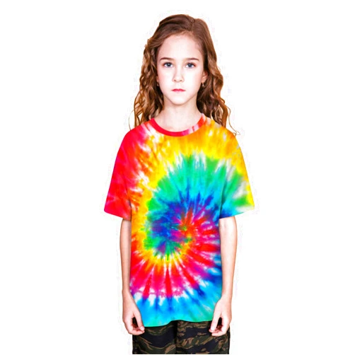 Generic Tee Shirts Print Kids Clothes for 514 T Tops Sleeve Blouse Boy Tie Girls Little Dyed Birthday Outfits for Toddler Boys