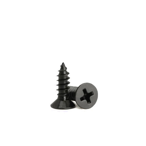 LERNOU M3 x 5/16” Wood Screws, Self-Tapping Phillips Drive Small Screws, Flat Head Small Wood Screws Made of Carbon Steel, Suitable for Wood Furniture and Drywall 100pcs.(8mm)