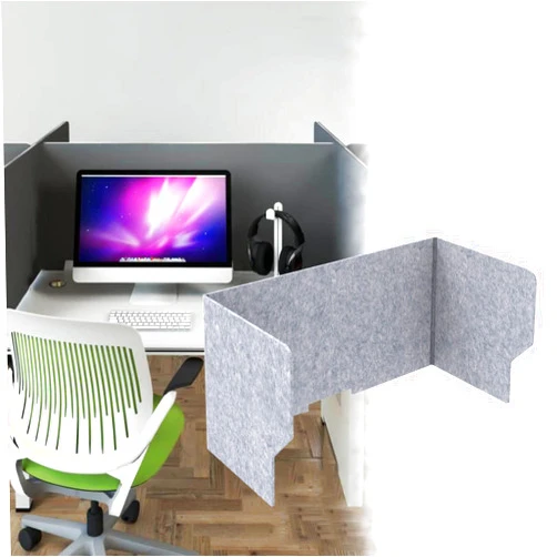 Generic Desk Partition Desk Privacy Panel Desk Divider Cubicle Desk Dividers Desk Panel, Free Standing, Sound Dampening Office Divider Partition, Desktop Privacy Panel for Student Call Centers/Offices/brari