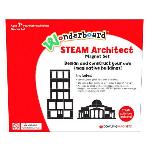 Dowling Magnets Wonderboard STEAM Architect Magnet Set Small