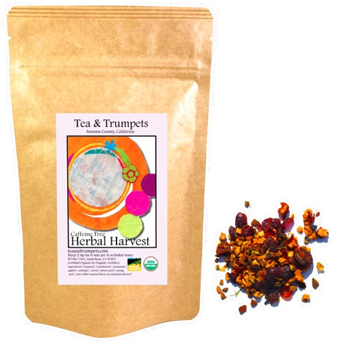 Tea & Trumpets USDA Organic Herbal Harvest Loose Leaf Herbal Fruit Tea - 4 oz