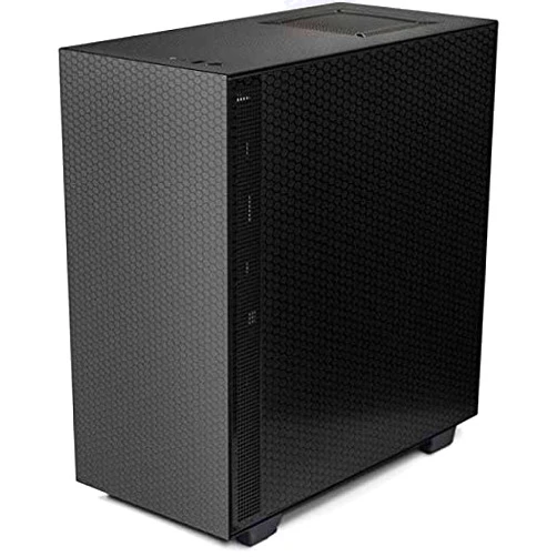 Skinit Decal Gaming Skin Compatible with NZXT H510 Compact ATX Mid-Tower Case - Skinit Originally Designed Black Hex Design