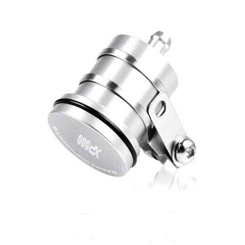 DOLOX Oil Cup for Yamaha Xp500 XP 500 2001 2002 2003 2004 2005 2006 2007-2009 Motorcycle Brake Fluid Reservoir Rear Clutch Tank Oil Fluid Cup (Color : Silver)