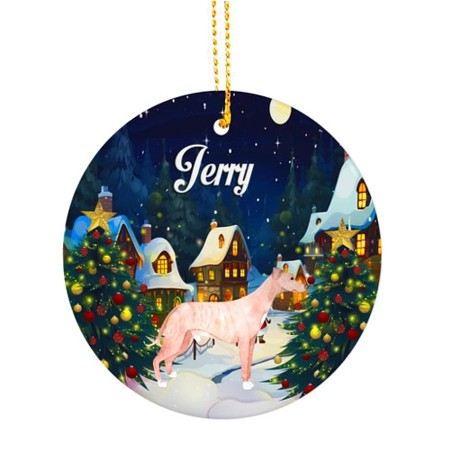 Custom Banjara Hound Dog Ornaments for Christmas Tree - Custom Banjara Hound Dog Ornament for Women, Mom, Friend Banjara Hound Ornament Dog Lover Decoration Gifts