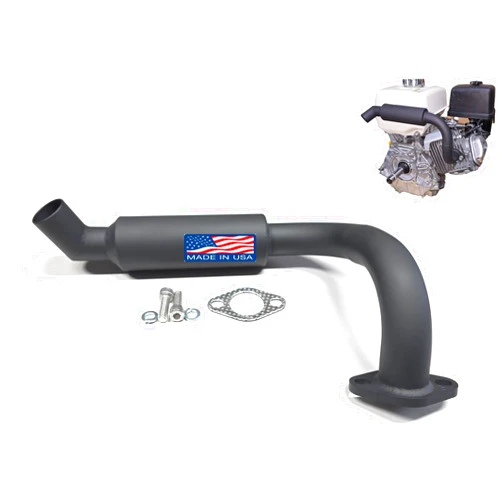 ARSPORT Exhaust Muffler pipe Compatible with Predator 301 & 420. GX240, GX270, GX390 Surface Drive Motor, mud motors, river boats.