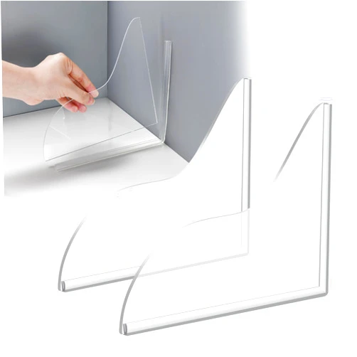 UIOCSSC Shower Splash Guard, 2 Pack Bathtub Shower Water Splash Guards Silicone Bathtub Splash Guard Self-Adhesive Waterproof Shower Guards to Keep Water in Shower