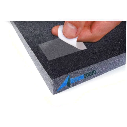 Arrowzoom 24 Double Sided Transparent Strong Acoustic Foam Panels Adhesive Tapes Easy Mounting Heavy Duty Sticky Pads Polyester Tile Acoustical Treatment Studio Recording Improvements 1.18x1.18in