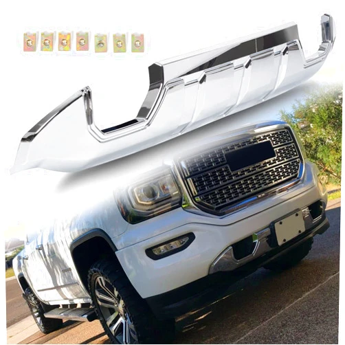 LJJYZLJY 100% New Auto parts Car Accessories For GMC 2016-2018 Sierra 1500 Front Bumper Skid Plate Protective Armor Chrome