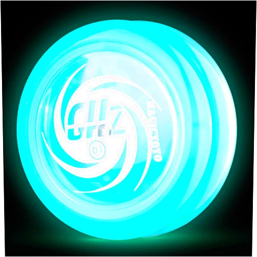 MAGICYOYO D1 GHZ Looping Yoyo for Kids, Starter Yoyo Glow in The Dark, Auto Return Yo-yo for Beginner, Responsive Yoyo for 2a Looping Trick, Kids Yoyo with 6 Yoyo Strings (Glow Blue)