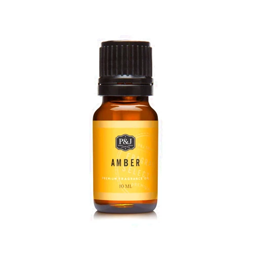 P&J Trading - Amber Scented Oil 10ml - Fragrance Oil for Candle Making, Soap Making, Diffuser Oil