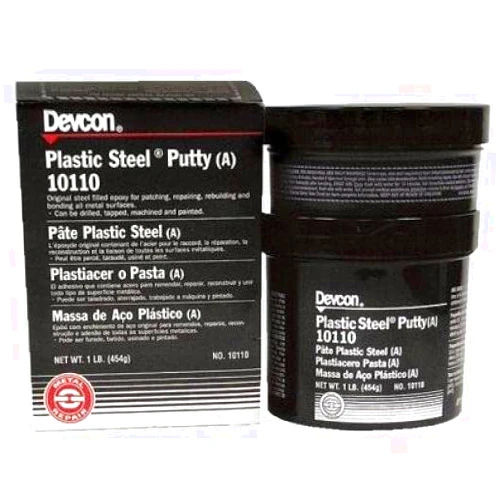 Devcon Epoxy Putty, 1 Pound - Dark Grey, Metal-filled, Putty Form, 1 Count, Water Resistant