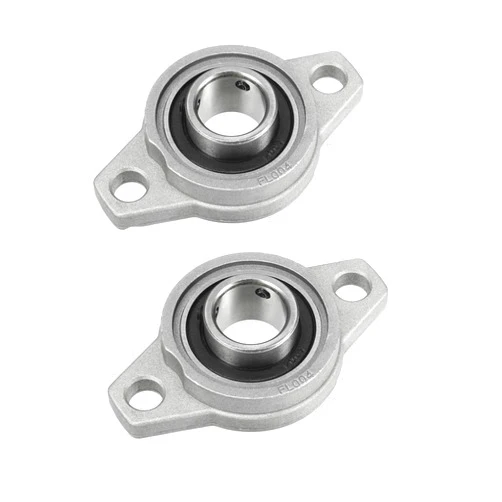 Xnrtop KFL004 20mm Zinc Alloy Self Aligning Pillow Block Flange Bearing, Zinc Pack of 2