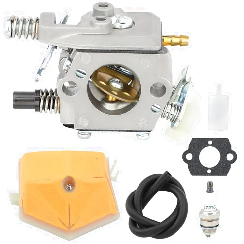 Hipa 55 51 Carburetor for Husqvarna 51 55 Rancher 503281504 Chainsaw Carburetor Part with 503608301 Air Filter 591375401 Fule Filter Spark Plug Gasket Replacement